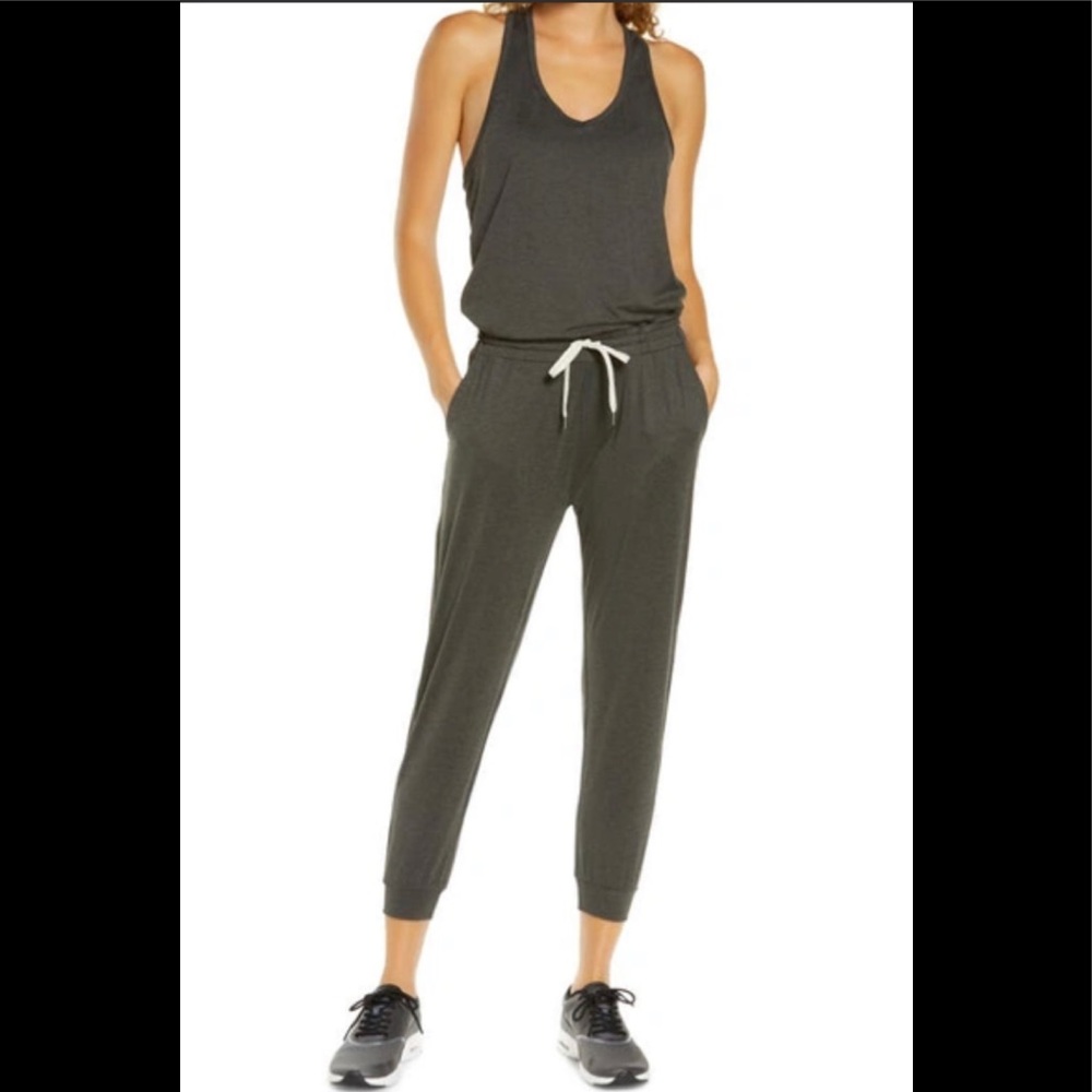 Vuori NWT Lux Romper Charcoal Heather
